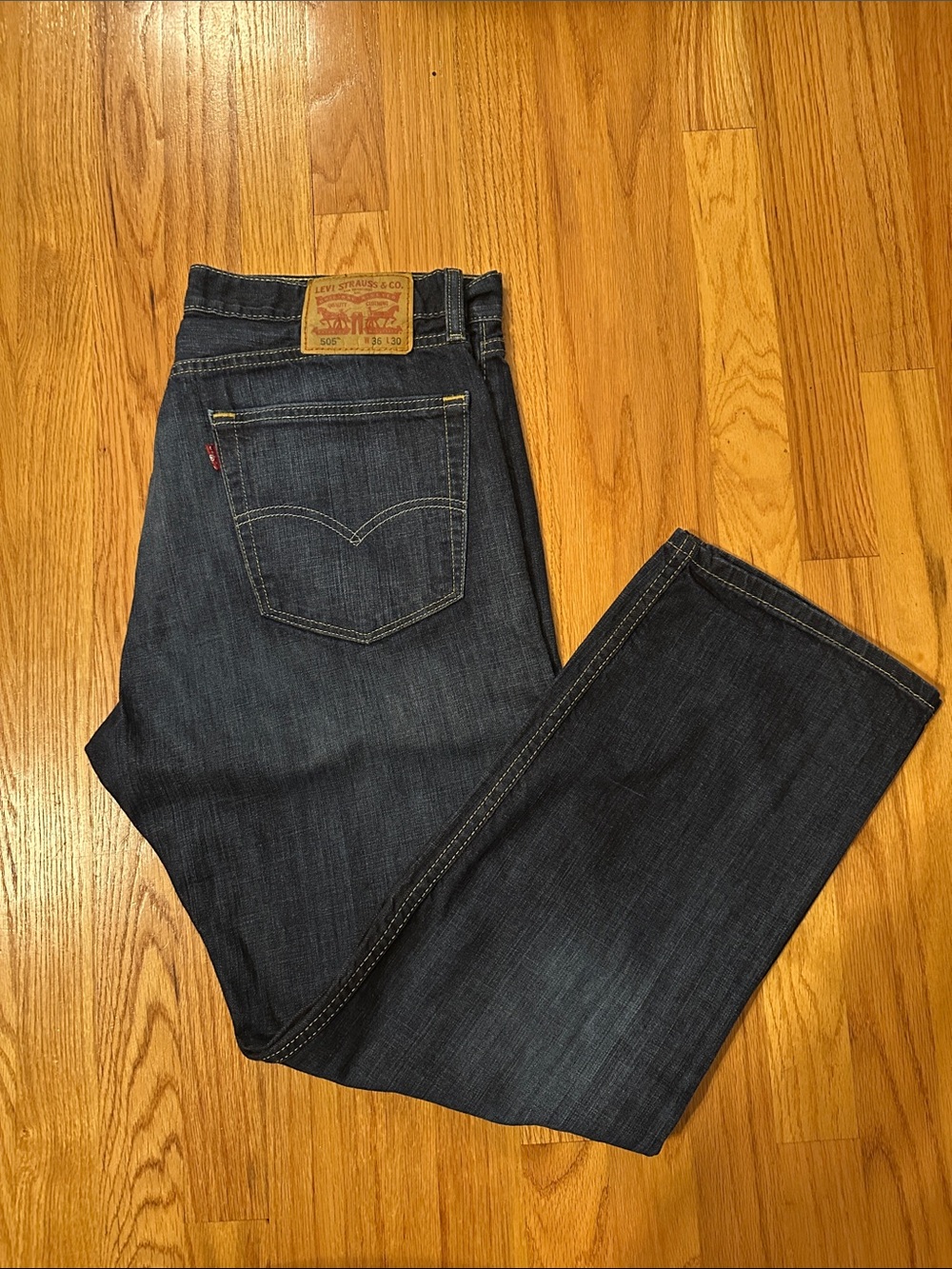 Levi's Men's Indigo Blue Straight Jeans